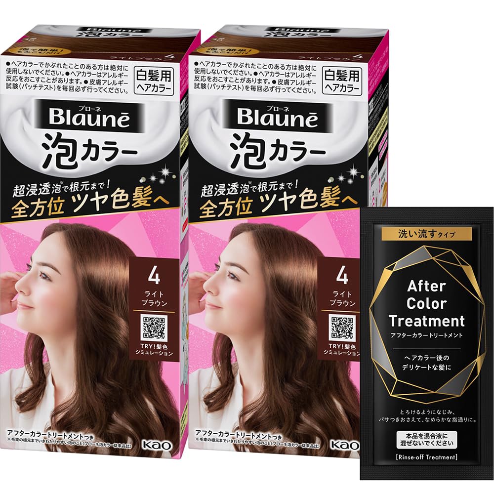 

Bloune Пена-краска 4 Светло-коричневый x 2 Образец средства для ухода [Квази-лекарственный препарат] +