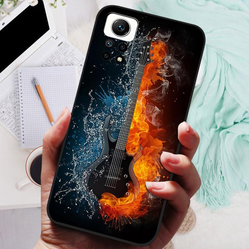 Cover For Redmi Note 12 Pro 4G Case Silicone Painted Soft Protective Black Coque For Xiaomi Redmi Note12 Pro 4G NFC Cartoon TPU