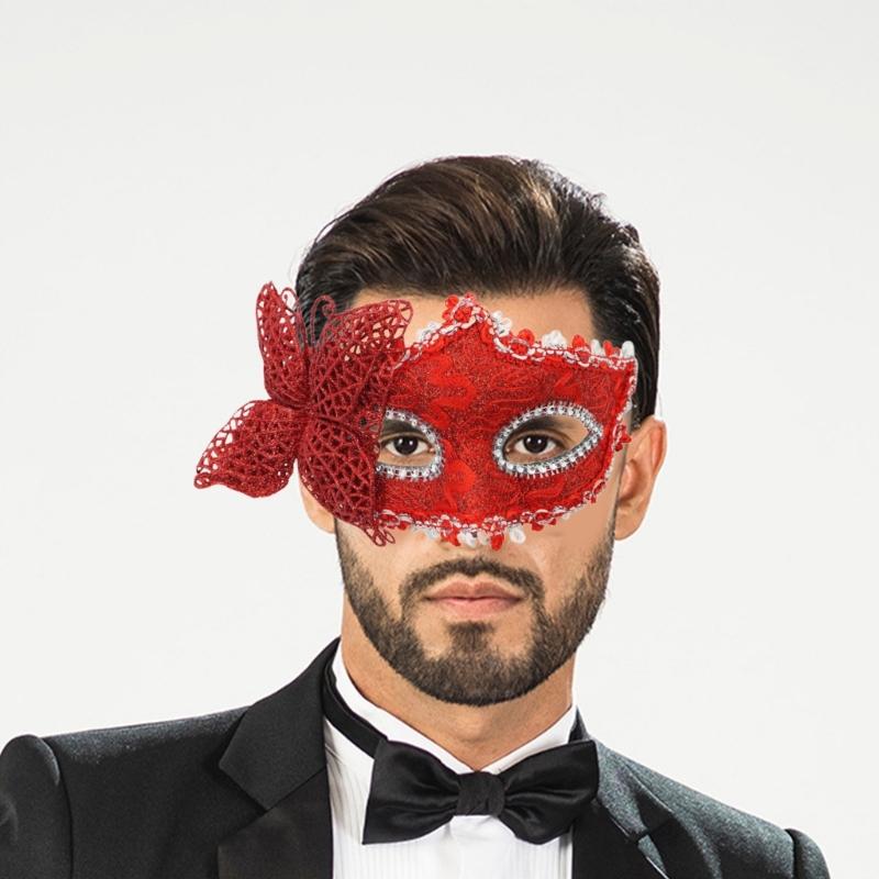 Paar-Maskenballmasken für Damen und Herren, Halloween-Halbgesichtsmasken, Augenmasken für Maskenball, Halloween, Hochzeit, Abschlussball