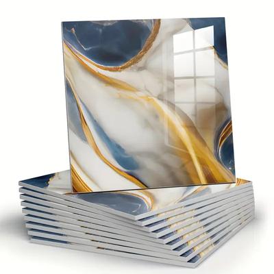 30cm*30cm Self Adhesive Marble Waterproof Oil Proof Wallpaper for Bathroom Kitchen Wall Decor Peel and Stick Removable Stickers
