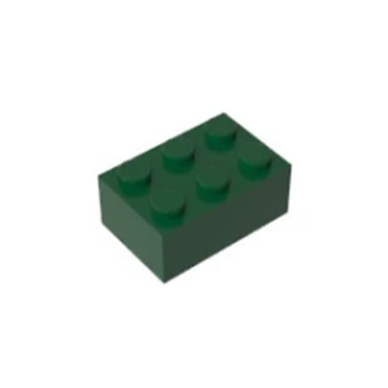 10PCS Building Blocks DIY Thick 2x4 Dots 16Color Bricks Size Compatible With 3002 Kids Toys Educational for Children