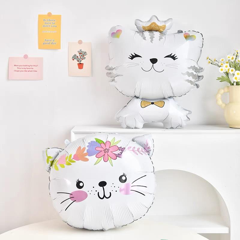 Cartoon Animal Balloons: Elephant, Monkey, Cat - Aluminum Film Birthday Party Decorations