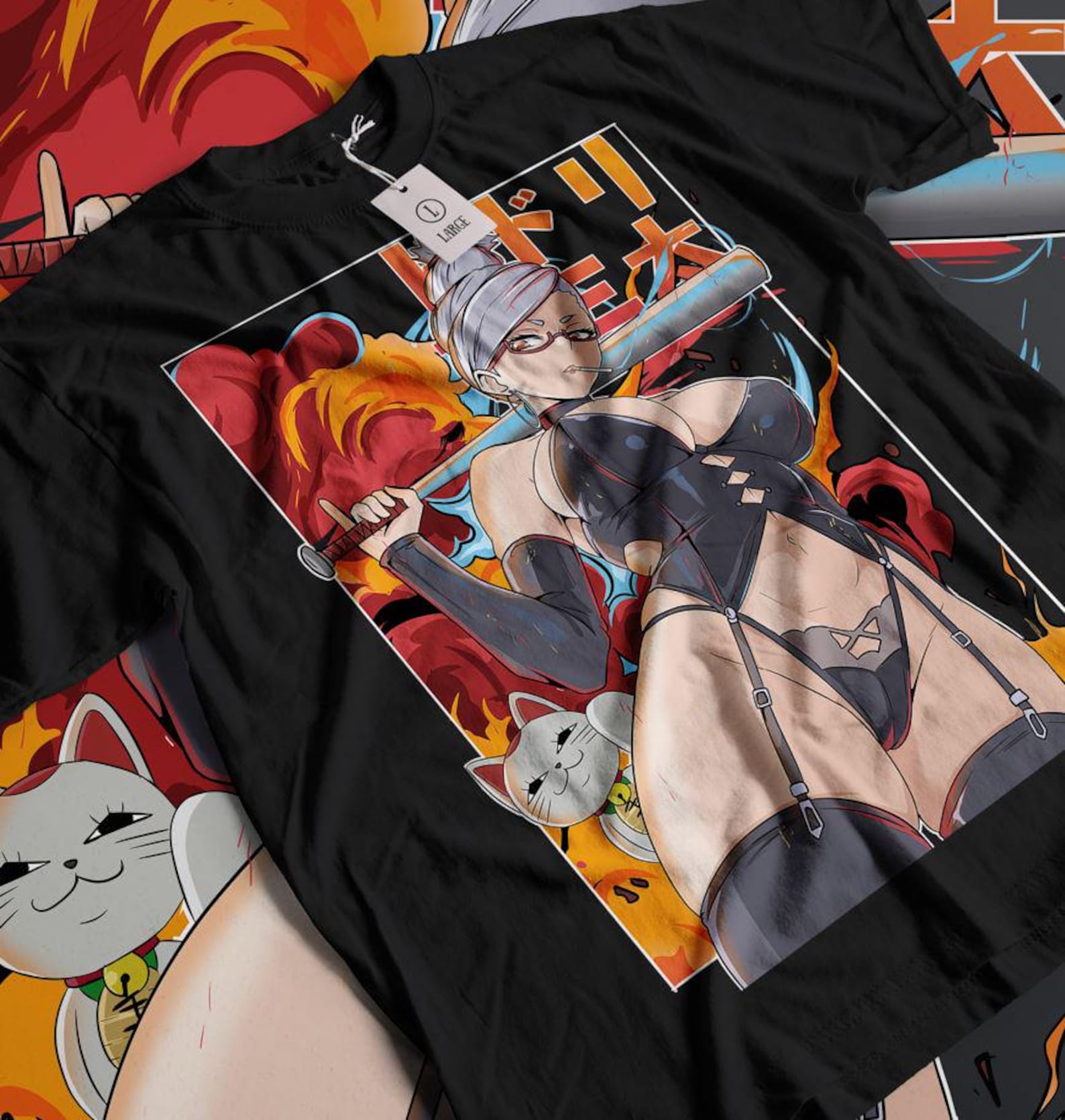 UNISEX Waifu Material Anime T-Shirt, Anime Manga Shirt, Graphic Anime Tee, Manga Shirt, Japanese Anime, Anime Shirt, Anime Lovers Shirt L