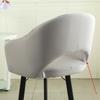 Universal Curved Chair Cover Hollow Back Jacquard Arc Armchair Covers Dining Chair Covers Home Spandex Elastic Dustproof Cover