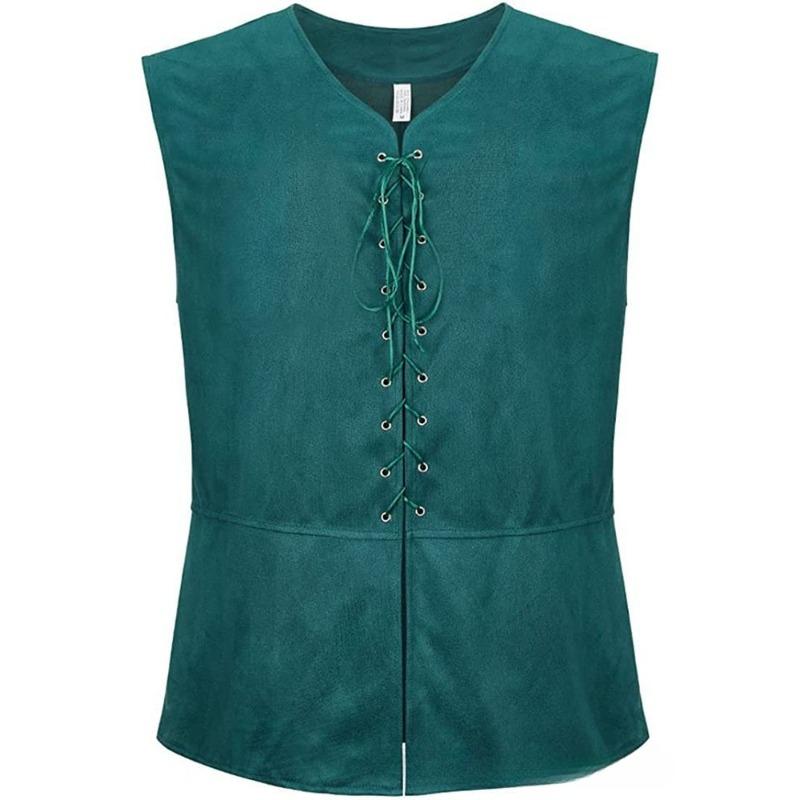 Men's Pirate Vest Men Pirate Costume Men Medieval Costumes Adult Halloween Renaissance Vest