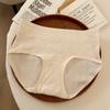 Plus-size Women Spring and Summer Simple Pure Cotton Antibacterial Extended Bottom Crotch Non-scratch Briefs