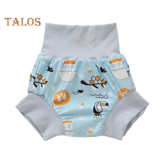 Baby Swimming Trunks 3-Layer Protection Urine Cushion Towel Washable Reusable Elastic Waist Baby Swim Shorts