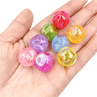 Matériaux de Bijoux Créatifs Mode UV Perles Rondes pour Boucles d'Oreilles Bracelet DIY Accessoires Faits Main Créatif 5pcs Forme Collier Fabrication Couleur Fantôme