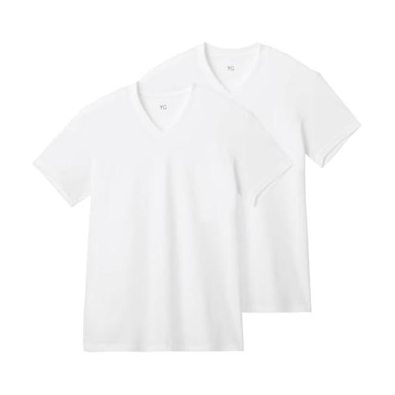 [Gunze] Cotton Milling Set of 2 V-Neck T-Shirts YV22152 Men s 100% Cotton Milling Set of 2 V-Neck T-Shirts