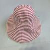 Japan and Korea Folding Simple Black and White Striped Large Brim Sunshade Sunscreen Windproof Women's Summer Versatile Quick-drying Basin Hat Fl