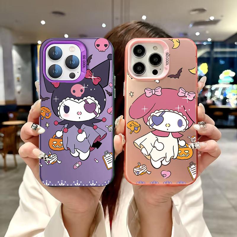 Colorful Kuromi Melody Case For Iphone 17 Pro Max 17 Air 16 15 14 11 12 13 Pro Max 16 Plus 16e 13 Mini Cinnamoroll Hard Cover