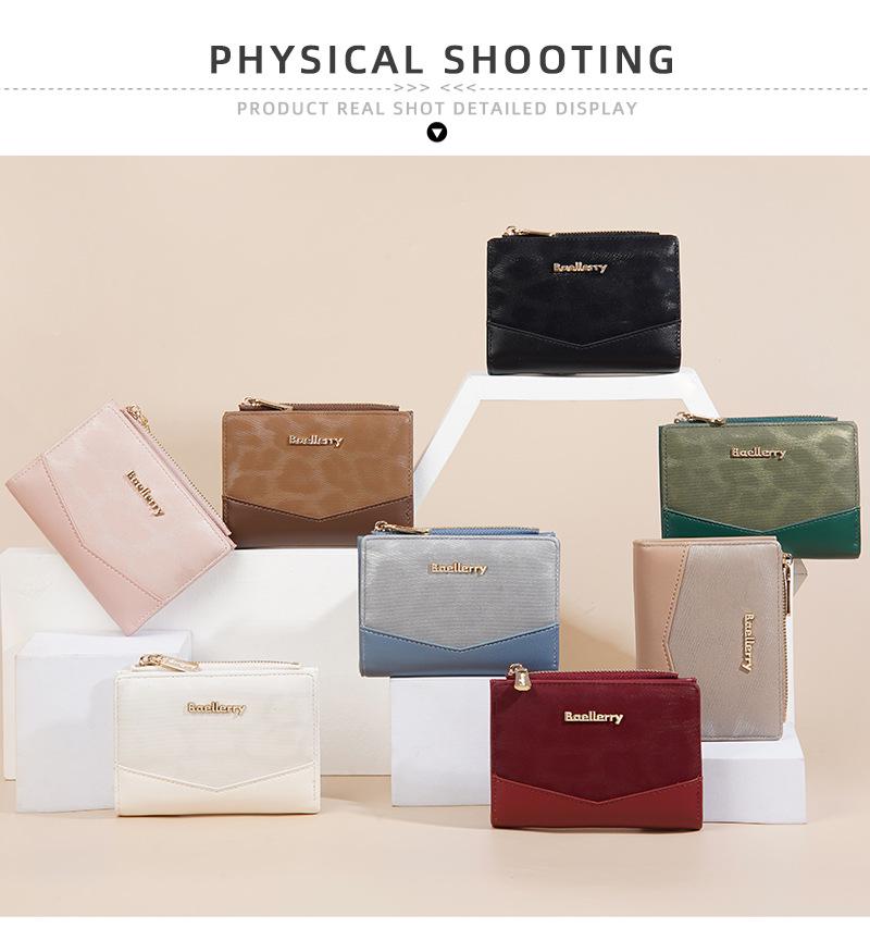 Women's Short Style Wallet: Multi-Card Slot, Large Capacity, Luxury Coin Purse for Students
