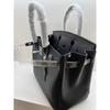 Neue Leder Swift Leder Silberne Schnalle Platin Tasche Erste Schicht Rindsleder Atmosphärische Handtasche Mode Styling Schultertasche Damen