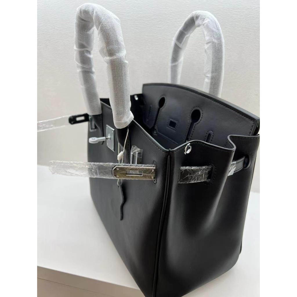 Neue Leder Swift Leder Silberne Schnalle Platin Tasche Erste Schicht Rindsleder Atmosphärische Handtasche Mode Styling Schultertasche Damen