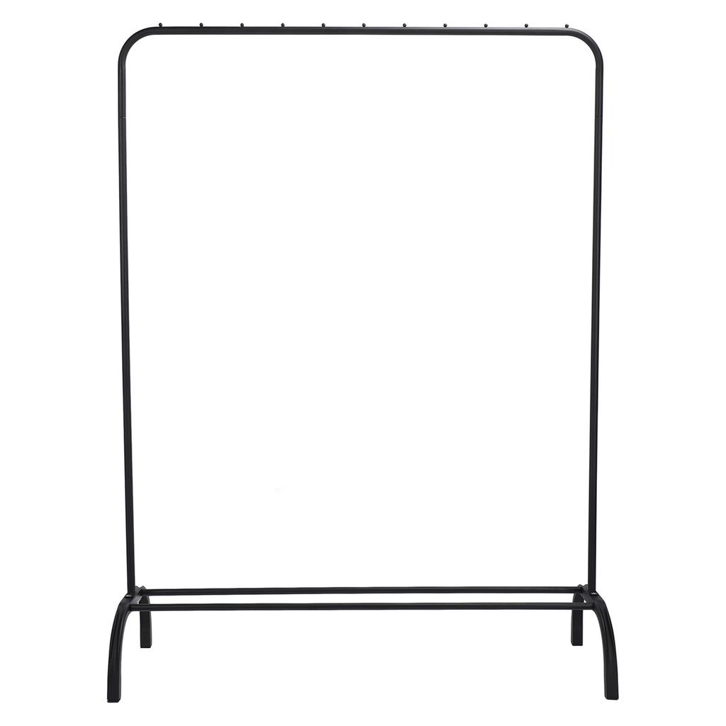 Garment Rack Floor Standing Clothes Hanging Rack with Bottom Metal Shelf for Clothes Hats Scarves Bags
