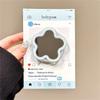 Korean Cute Pink Blue Star Mirror For Magsafe Griptok Holder Phone Finger Ring Stand Support For iPhone 16 Pro Max Girl Bracket