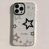Black And Gray Star Case For Xiaomi Redmi Note 14 13 Pro Plus 5G Case For Redmi Note 12 11 10 Pro 10s 11s 14C 13C Clear Cover
