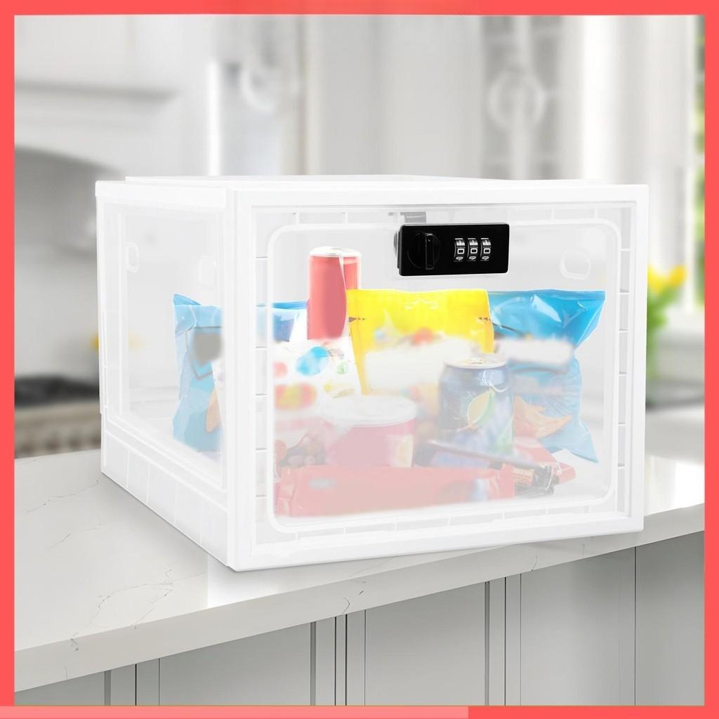 

3.6 Gallon Capacity Lockable Storage Bin with Combination Lock Portable Locking Box Household Lockable Storage Box прозрачный