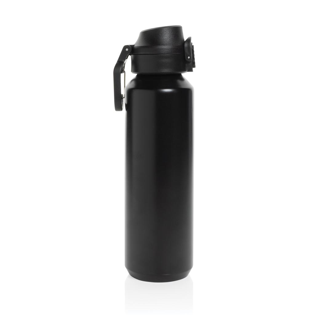XD Collection Bouteille de sport 600 ml en acier inoxydable recyclé avec verrouillage