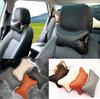 Premium Leather Travel Car Seat Headrest Pillow With Superior Neck Support And Comfort