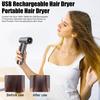 Cordless Hair Dryer 200W 15600mAh USB Rechargeable 3 Temperature Adjustable High Speed Fast Drying Low Noise Travel Camping Electric Blow Dryer