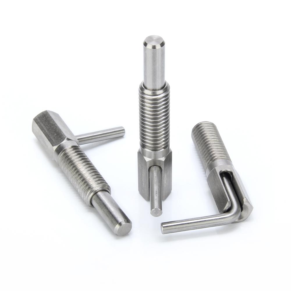 Lever Type Hand-Retractable Plungers Stainless Steel/Carbon Steel Indexing Plungers Spring Plunger With Coarse Thread M6 M8 M10 M12 M16