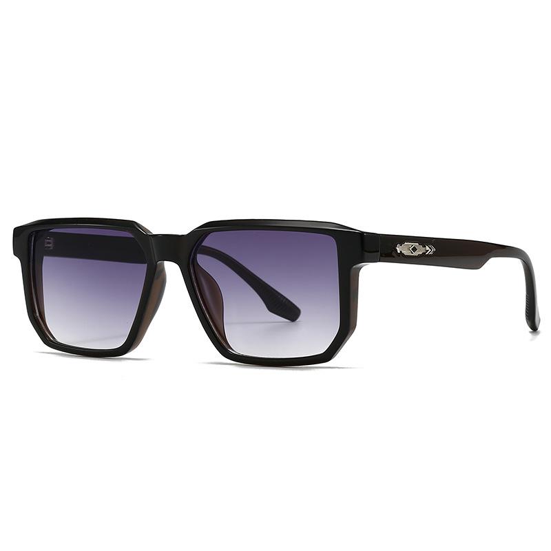 New Fashion Square Gradient Sunglasses UV400 Protection Vintage Style Men Women Outdoor Shades Black
