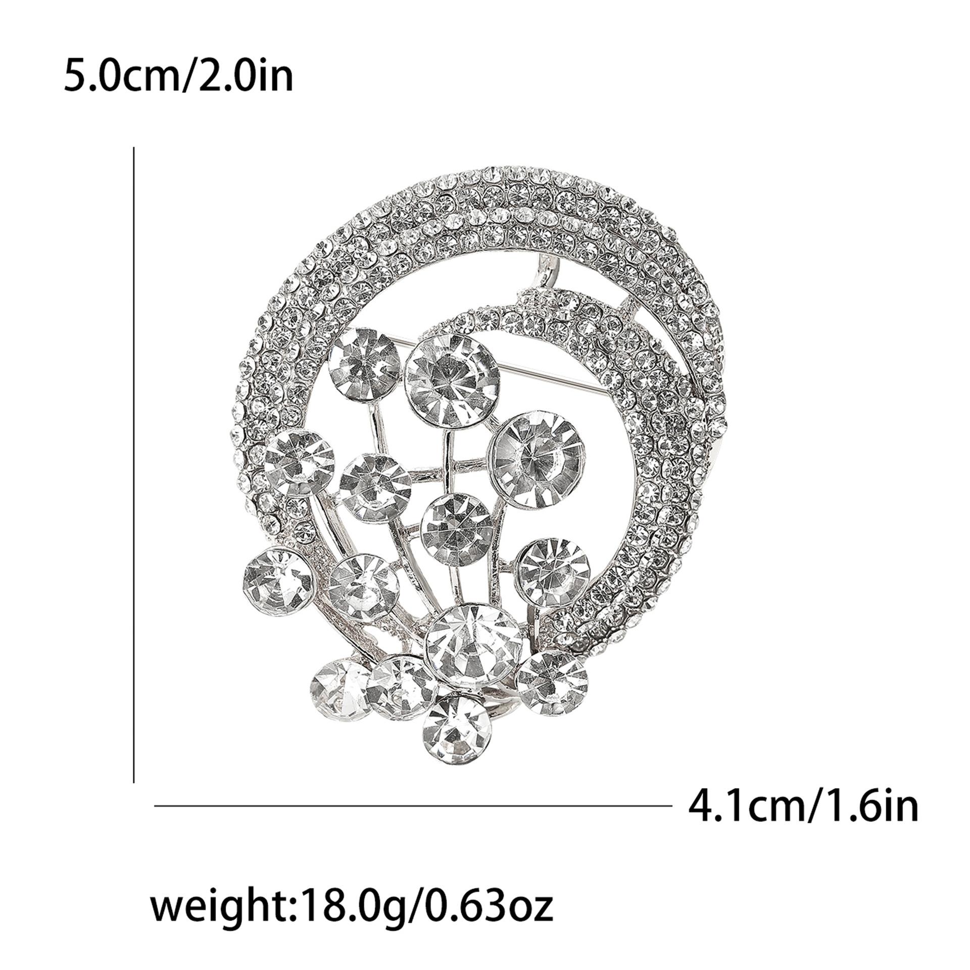

Креативная ретро-брошь в виде воздушного шара из сплава со стразами, изысканная женская одежда, ювелирное украшение-булавка для корсажа