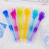 1/6Pcs 0.5Mm Ballpoint Pen Creative Cartoon Gesture Shaped Pen Office Supplies Student Stationery Prize Gift Pen