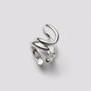 Hustad 244 Stam earcuff _925 silver ear cuff