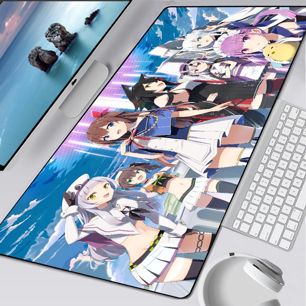 Ookami Mio Hololive Large Gaming Mouse Pad Computer Mousepad Pc Gamer Mouse Mat Xxl Laptop Mouse Carpet Keyboard Mat Desk Pad