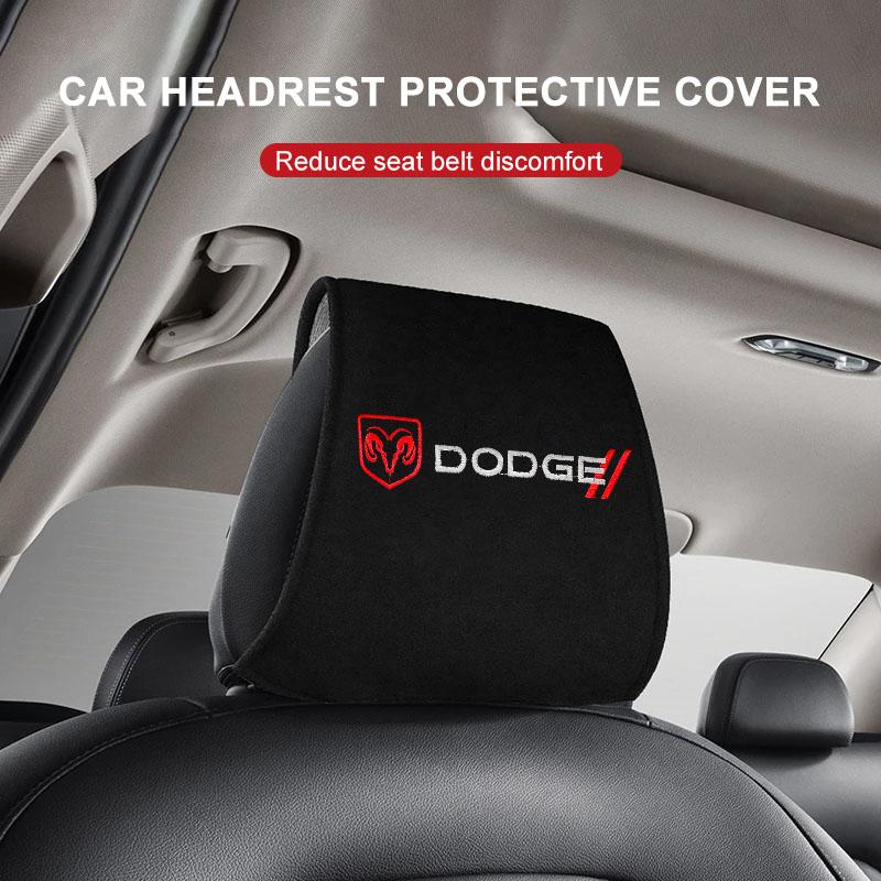 Autositz Rücken Kopfstütze Kissen Staubdichte Abdeckung für Dodge Caliber Challenger Journey Charger Ram 1500 Stratus Dart Dakota Durango