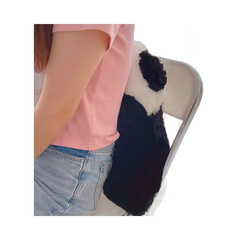 Panda Plush Cushion: Cute Sofa, Bedside, Dorm & Office Backrest Pillow