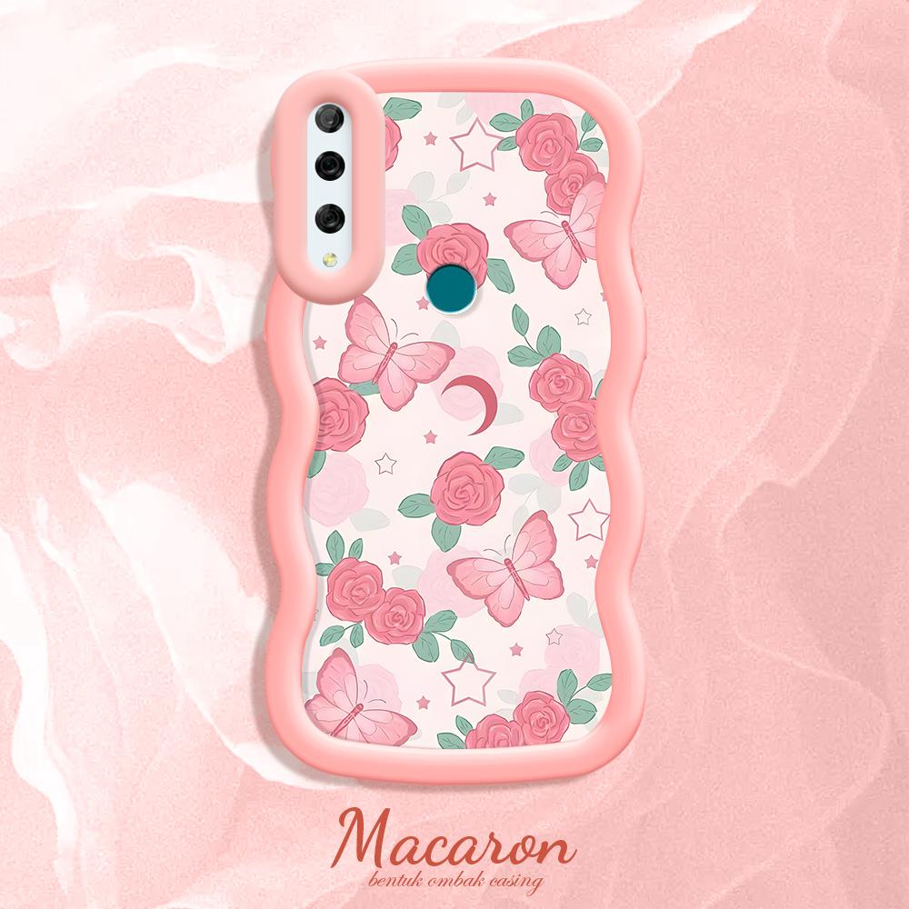 Painted Pattern Big Wave Edge Soft Silicone Material Macaron Phone Case Shockproof Protective Rubber Casing for iPhone Huawei Honor Infinix Tecno