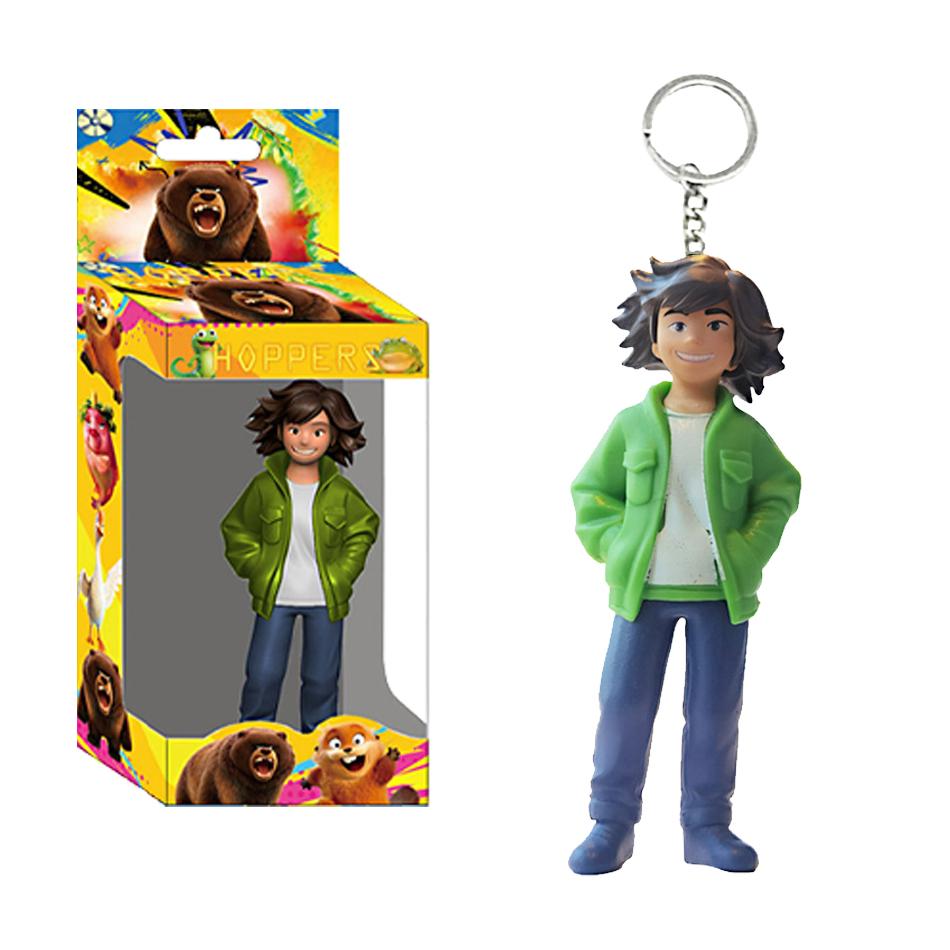

Movie Hoppers 8Pcs/Set Keychain Figure Beavers Series Figurine PVC Figures Collection Children Gifts Desk Decoration Ornaments