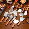 Stainless Steel & Wood Handle Multipurpose Cooking Spatula