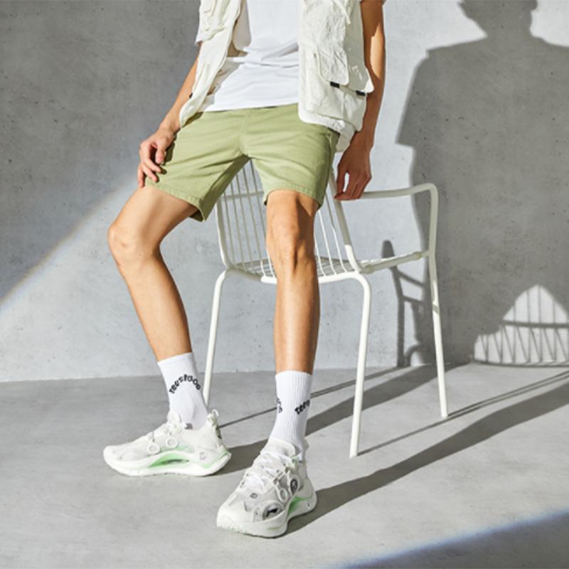 Li Ning Absolute Shadow CRC Non-Slip Wear-Resistant Low-Top Running Shoes Men Running Shoes Cloud-White ARHR087-2