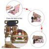 Folding Bracket 0° 90° 180° Iron Folding Lock Extension Table Chair Bed Leg Foldable Support Brackets Hinge Self Lock Hinges