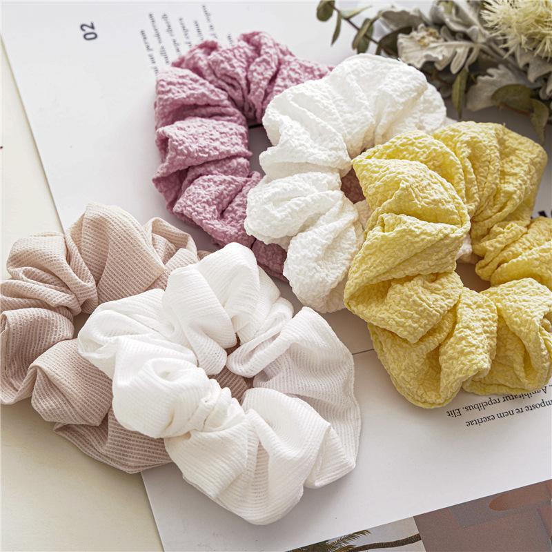 Haargummi mit Herzmuster und Textur für Damen, für den täglichen Gebrauch, bequem, praktisch, Haargummi-Kollektion