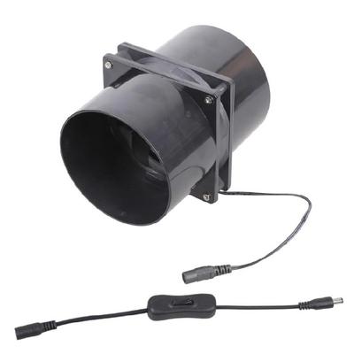 High Performances Blower Fan 12V Exhaust Fan Systems Accessory with Double Air Tubes for Odor Control In Confined Areas