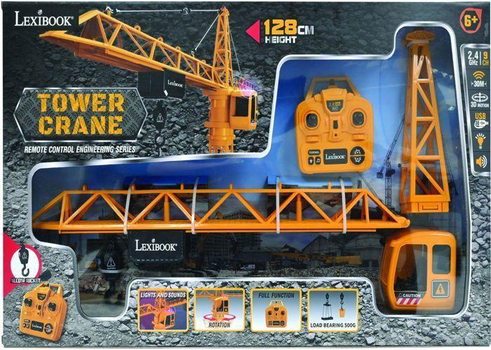 Crosslander® Pro Giant Crane - Dominate the Construction Site with This Imposing Remote-controlled Crane, Equipped with Sounds and Light Effects!