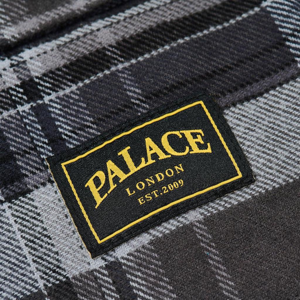 Palace Lumber Yak Patch Overshirt Black Unisex Tops P29SHT025