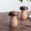 Wooden Toothpick Box Wooden Mushroom Toothpick Holder Box Farmhouse Rustic Toothpick Dispenser Home Office Restaurant Desktop
