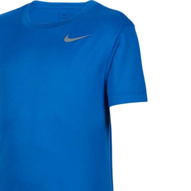 Nike Team Legend Bequeme Schnelltrocknende Rundhals Kurzarm Kinder Tops Dunkelblau IB8678-450