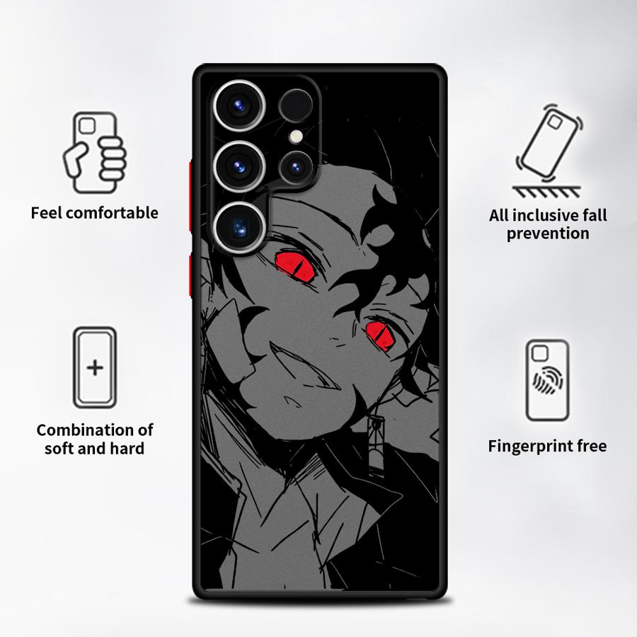 Anime D-emon Cartoon S-layer Funda Back Phone Cover Case for Samsung Galaxy S26 S24 Plus S25 Ultra S22 Note 20 Ultra 10+ S21 S20