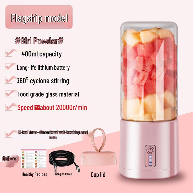 Portable Mini Juicer with 10 Blades