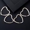 10 Stück Herz Metall Schlüsselhalter Split Ringe Schlüsselanhänger Schlüsselanhänger Hoop Loop Diy