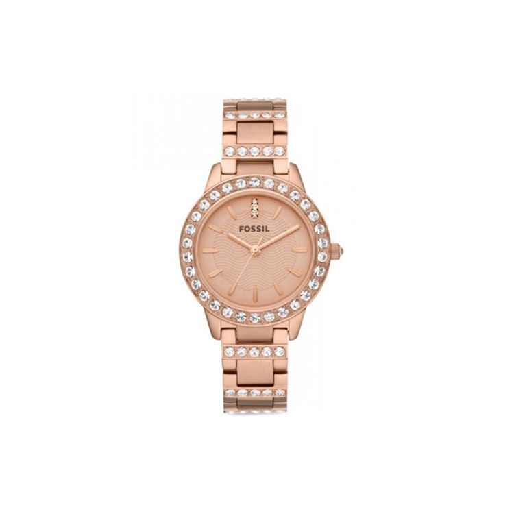 Fossil Yessi Series Watch Quartz Movement Stainless Steel Strap 34Mm Gold Dial Women watches ES3020 Gold Dial