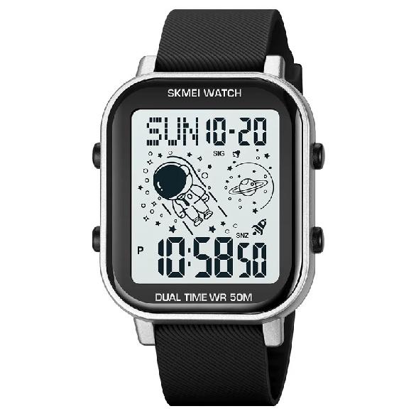 Skmei 1971 Digital Square Alarm Fashion Sports Men's Watch Waterproof 5ATM Plastic