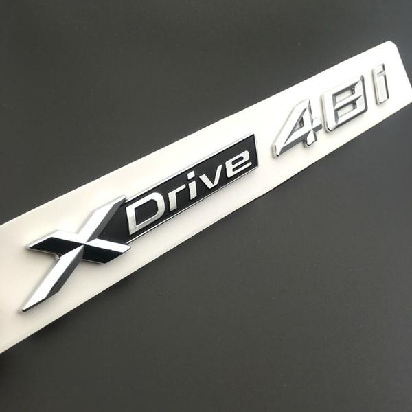 ABS Chrome Car XDrive Emblem Trim Sticker X Drive 20i 25i 28i 30i 35i 40i 48i 50i For X1 X3 X4 X5 X6